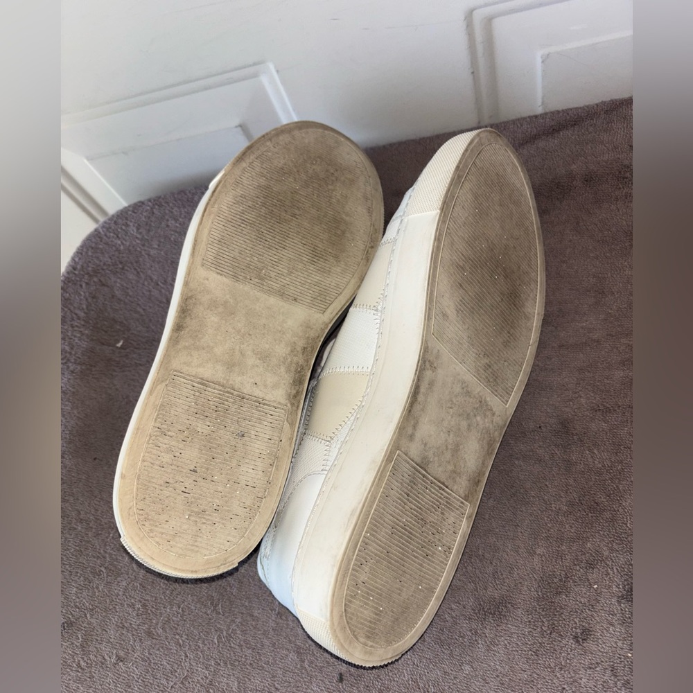 Moral Code White/Shale Patchwork Leather Sneakers… - image 6